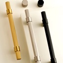 DOOROOM Sell Well Knurled Design Luxury Furniture Pulls Soild Brass Cabinet Handles