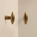 OEM/ODM Solid Brass Capsule Cabinet Knobs Antique Bronze Handles for Wardrobe Hardware