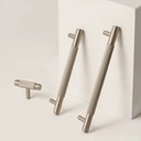 Commercial Grade Knurled Brass Cabinet Handles, 50 Sets MOQ, Bulk Order Discount