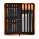 17PCS Professional Polishing Tools Hardened Steel Metal File Set with Cloth Bag