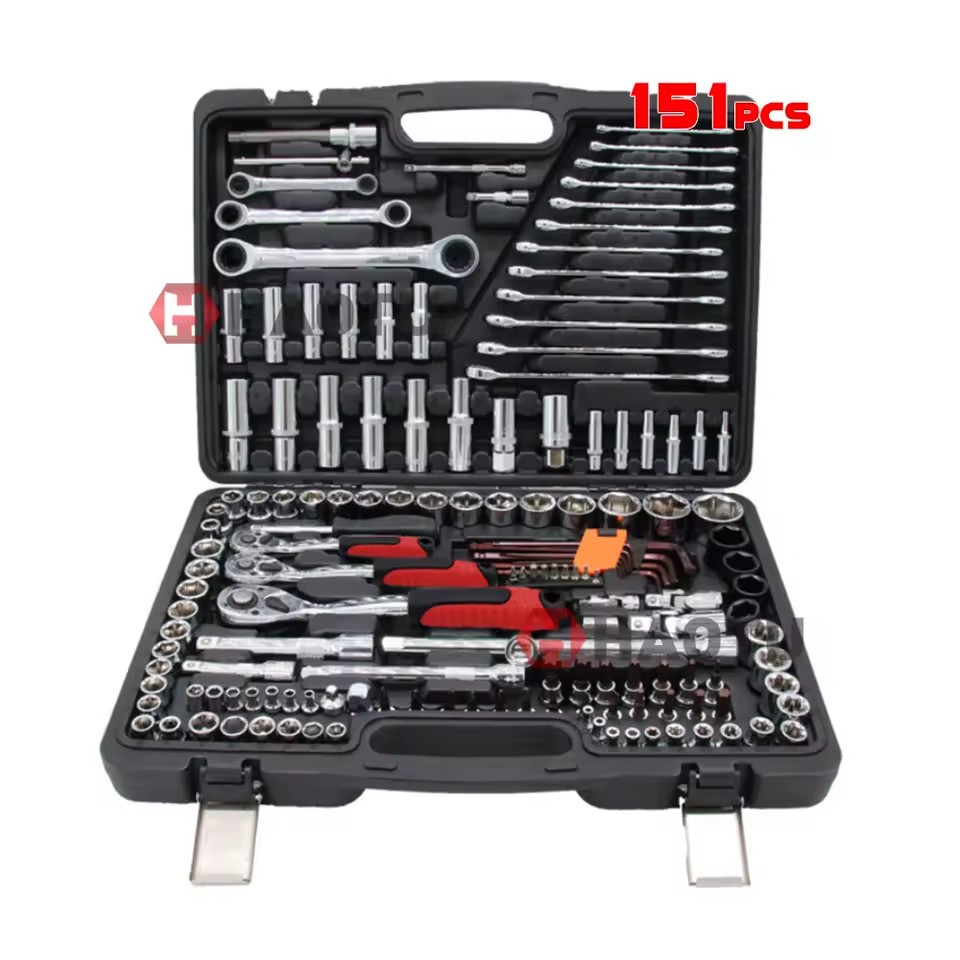 151Pcs Multi Function Combination Car Repair Socket Ratchet Wrench Sets Hand Tool Set
