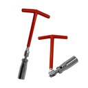 Metric Zinc Plated Steel Professional T Handle Car Spark Plug Spanner