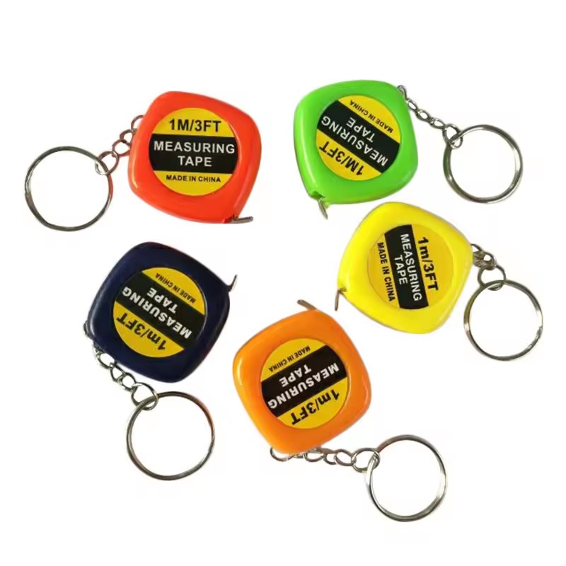 1 Meter 3ft Mini Measuring Key Chain Tape Measure Imperial Promotion Mini Tape Measure Three Dimensions Tailor Ruler Gift Ruler
