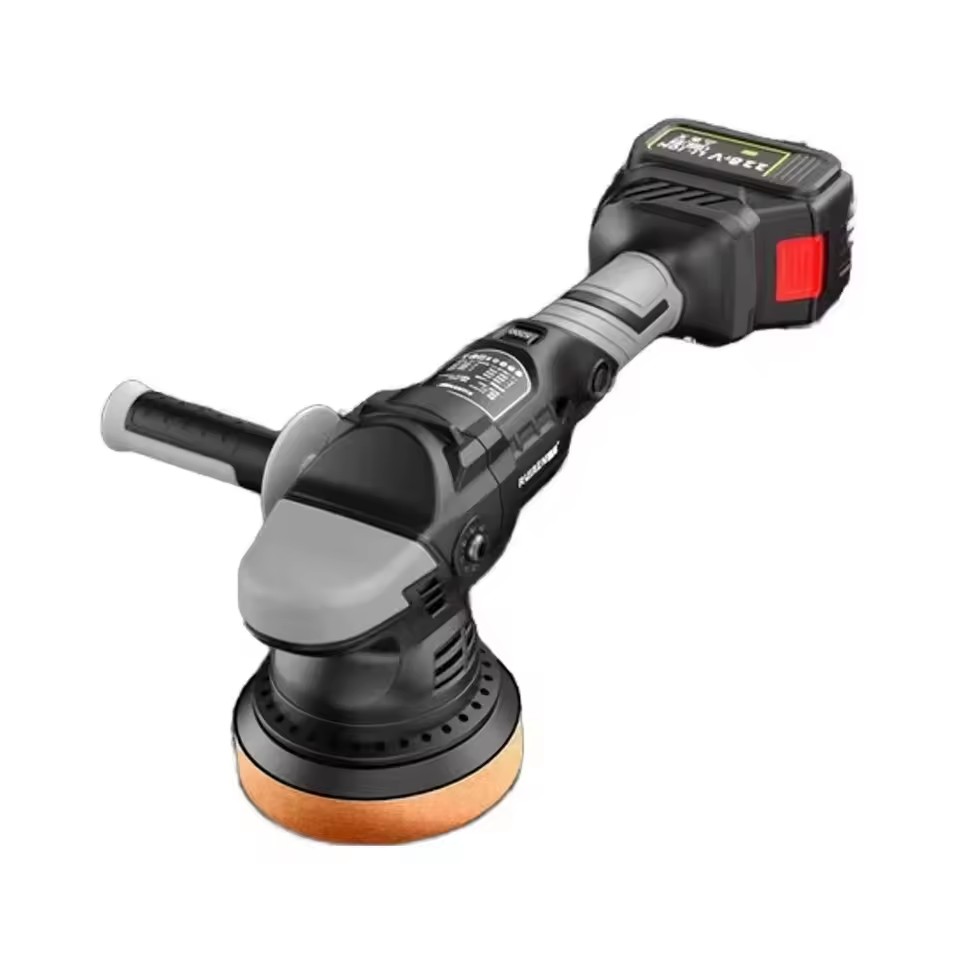 Risheng Industrial Grade 21V Lithium Battery Powered 1200W Car Polishing & Waxing Machine 150mm Disc 1-Year Warranty