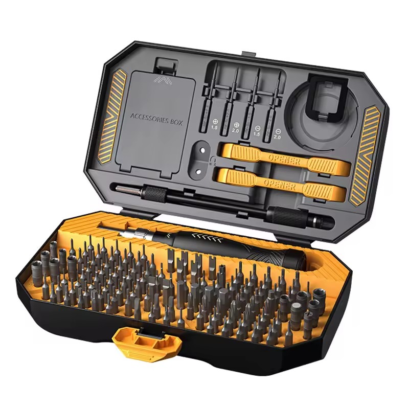 Precision Screwdriver Set 145 in 1 Screwdriver Set With 132 Bits for Smartphones MacBooks Laptops Watches
