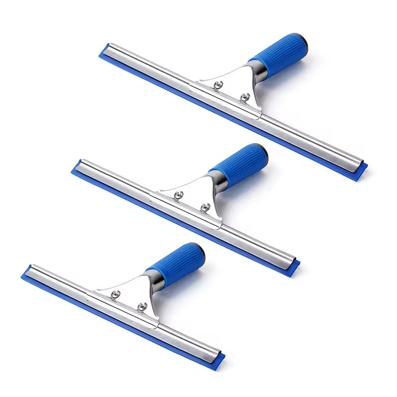 Squeegee Rotating Type Glass Scraper Glass-alloy Spring Window Rubber Plastic