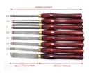 Wood Turning Tool HSS Lathe Chisel Set 8 Piece Set for Woodworking