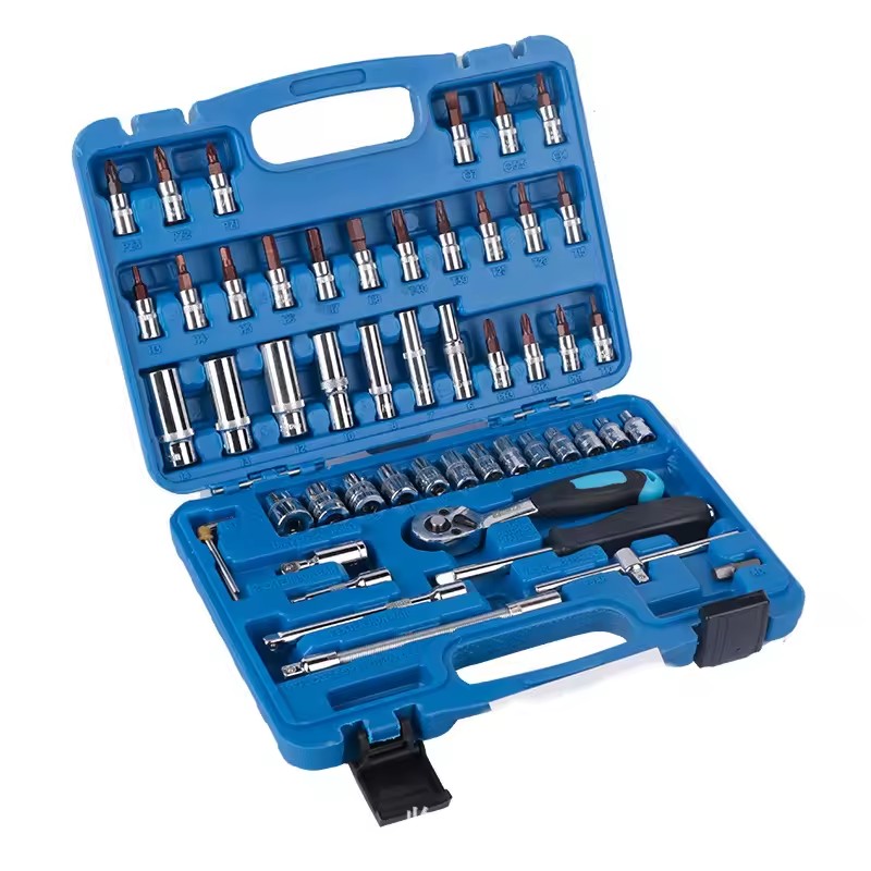 53pcs Socket Wrenches Car Repair Wrench Hardware Tools Toolbox Combination for Household Automotive