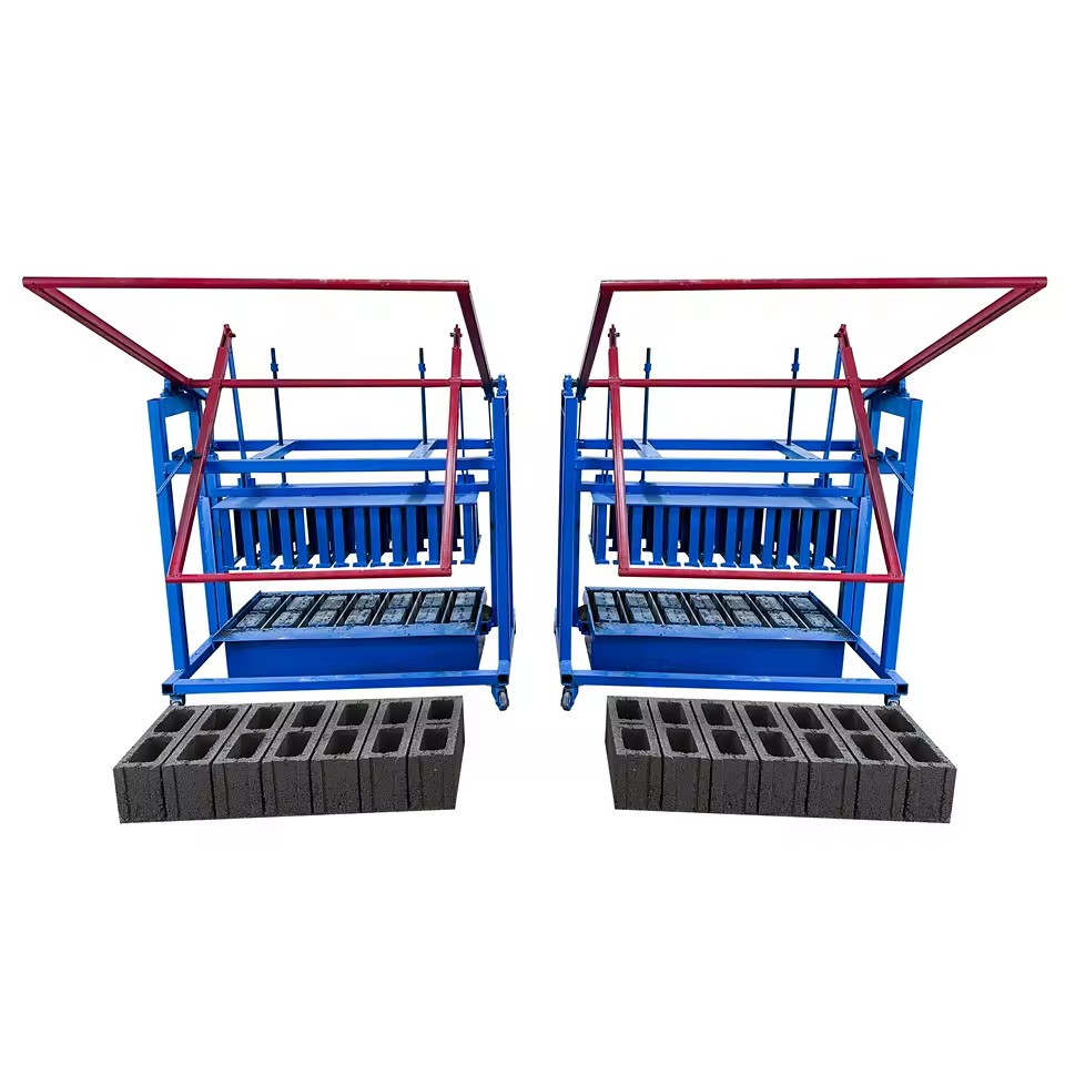 Low Cost Semi-Automatic Cement Block Making Machine Manual Interlocking Brick Machine Brick Laying Machine Price