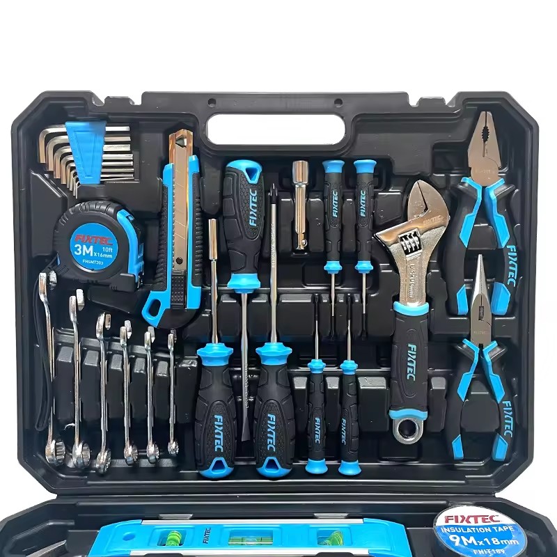 FIXTEC 234PCS Multifunctional Hand Tools Set Professional Mechanic Socket Wrench Spanner Tools Box Toolbox Toolkit