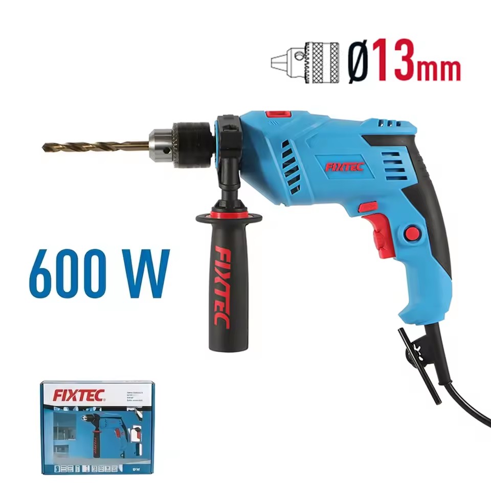 Wholesale FIXTEC Professional 13mm 600W Electric Impact Drill 220-240V CE Certified Ready Stock for Distributors
