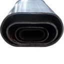Q195 Q235 25*10*1mm Welded Flat Oval Steel Tubing Furniture Iron Tubes Galvanized Oval Tube Oval Shaped Carbon Steel Pipe