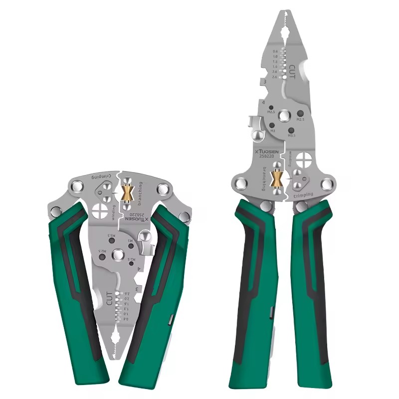 OEM DIY Electric Pen Wire Stripper Multi-Function Large Opening Shear Adjustable Winding Belt Hardware Steel PVC Material Metric