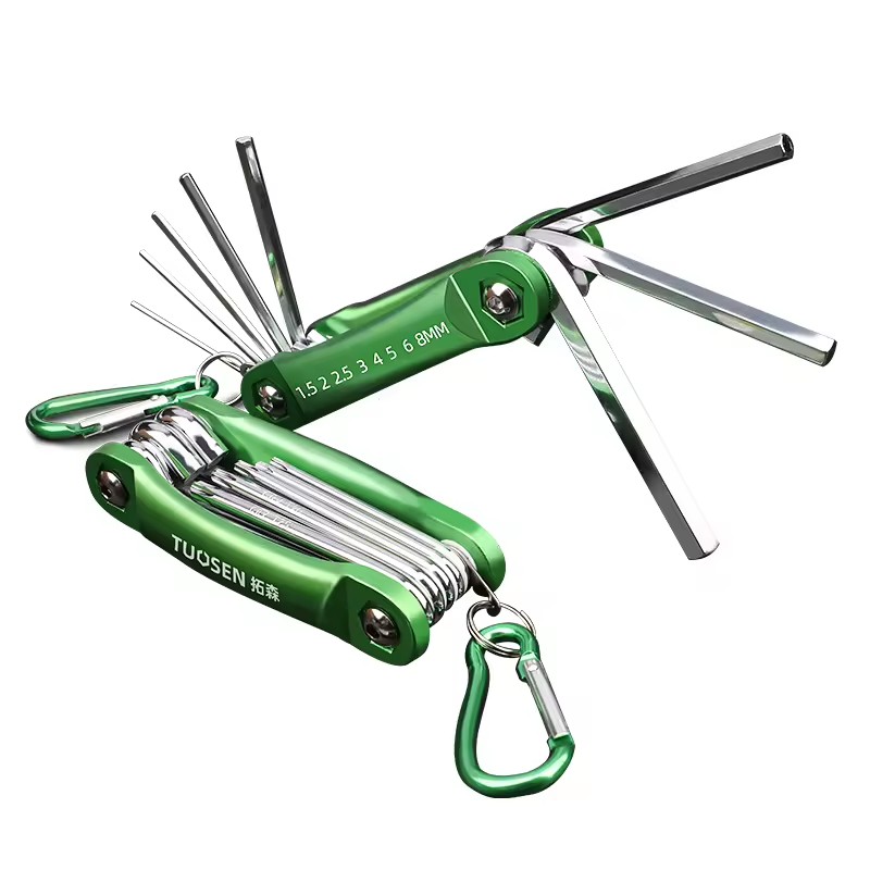 Factory Direct Auto Repair Hexagon Wrench Set DIY Grade Folding Hexagon Screwdriver OEM Customizable