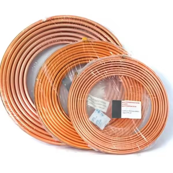 Custom Size T2 (C1100) Pancake Coil Copper Tube-1/4"-3/4" (DN6-DN20) 0.5-1.0mm Wall for Industrial HVAC Welding Customizable
