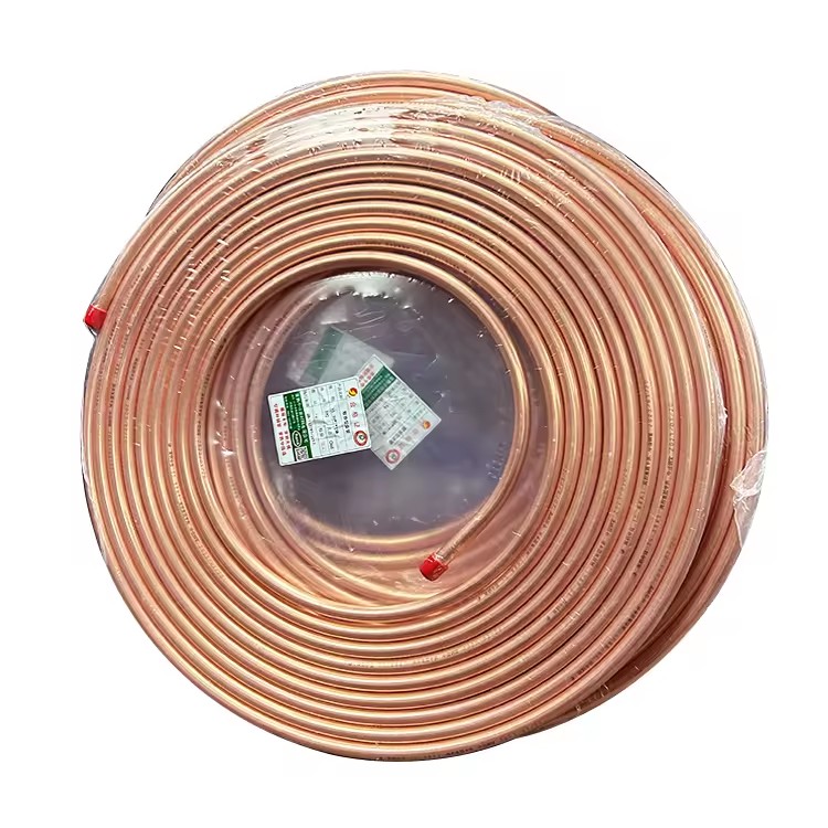 Factory Direct Sales T2 Pancake Coil Copper Pipe 99.9% High Purity Air Conditioner Radiator Processing Welding Bending Cutting