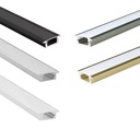 Price A1707C Led Strip Light Extrusion Aluminum Profile Steel Holder Black White Channel Recessed for Led Lighting