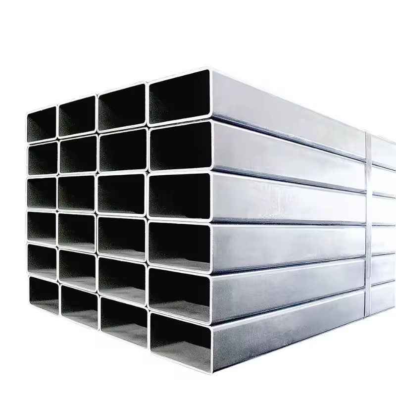 Hollow Section Iron Rectangle Steel 25mm 50mm 75mm Tube ERW Rectangular Weld MS Steel Pipe Square Galvanized Structural Per Kilo