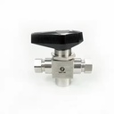 Stainless Steel 316 3 Way Female Thread Tee Instrument Ball Valve 6000psi NPT Corrosion Resistant High Pressure