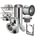 Insulated Stove Chimneys Pipe Stainless Steel Fireplace Mantel Parts Fireplace Chimney Pipe Accessories