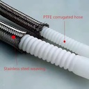 PTFE Corrugated Hose: Resistant to Chemicals and High Temperatures, Ideal for Industrial Use.