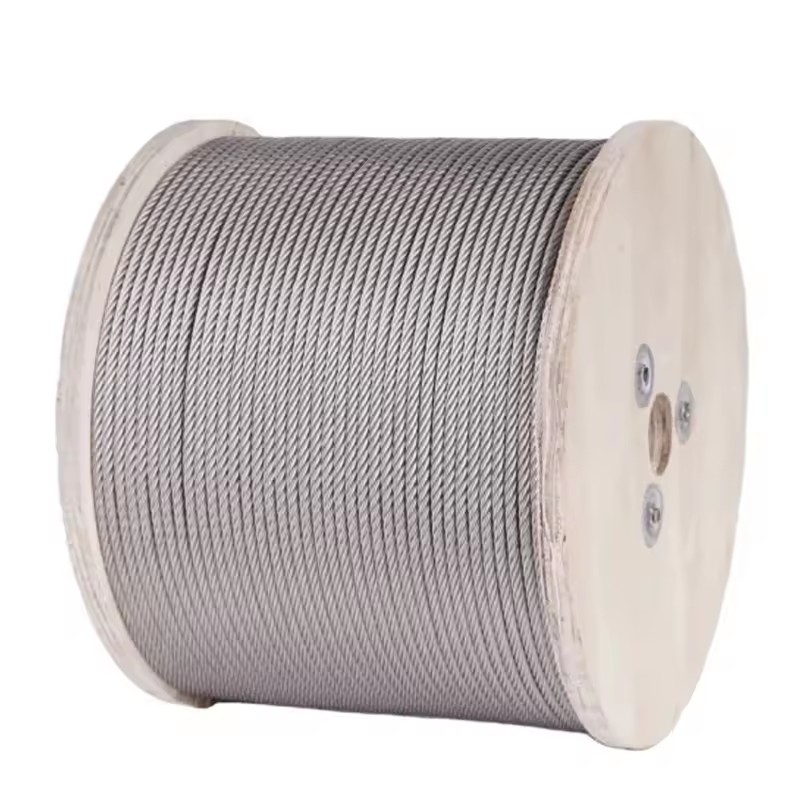 En12385-5 6*19 8*19 9*19 FC Iwrc Steel Wire Rope Galvanized Steel Wire Rope 8~16mm for Lift Elevator