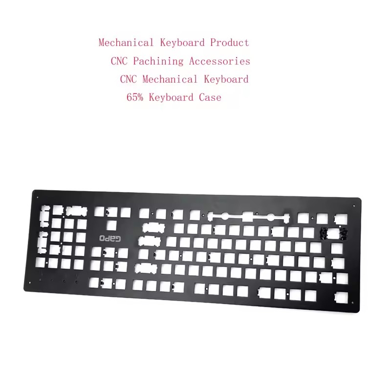 Custom CNC Machined Aluminum Anodized Keyboard for for 65% 75% TKL Mechanical Keyboards
