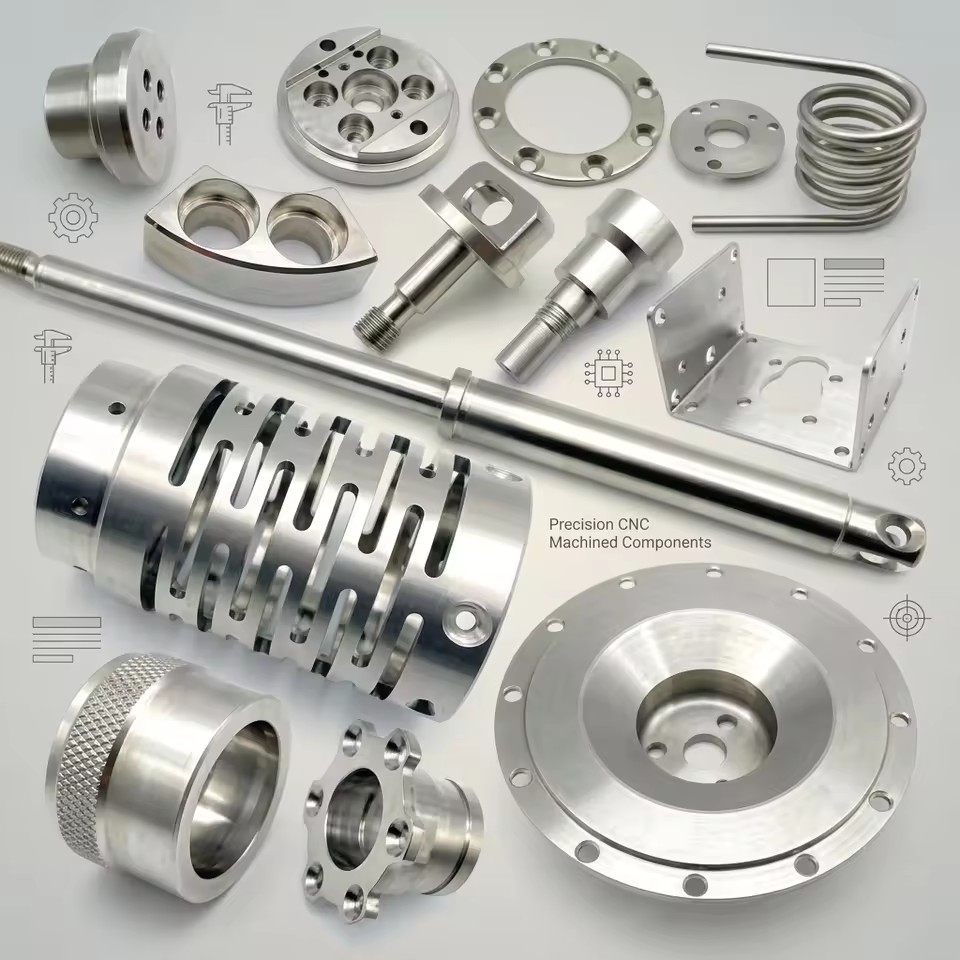 Custom 5 Axis CNC Milling Machine Stainless Steel Titanium Brass Aluminium Parts Wire EDM Machining Services for Humanoid Robot