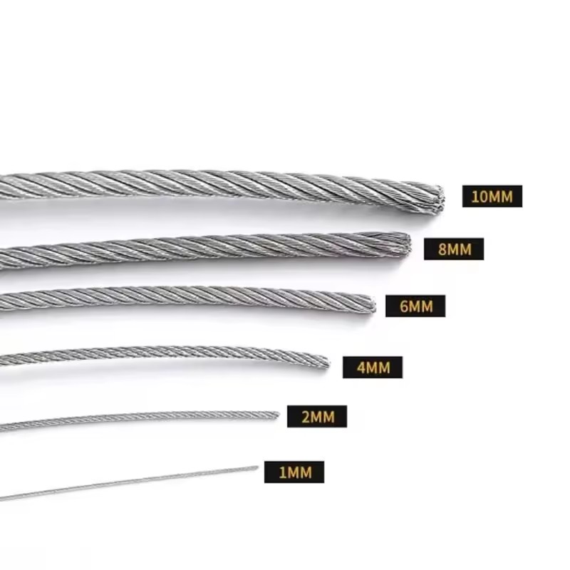 Factory Wholesale Wire Rope Galvanized Steel Wire Rope 6mm Steel Wire for Binding and Mesh From Shandong Factory