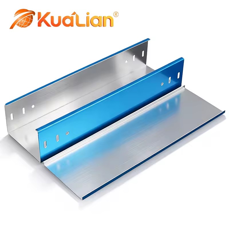 KUALIAN High Strength Aluminum Closed Cable Channel Lightweight Trough Cable Tray for Municipal Engineering