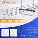 KUALIAN Stainless Steel Wire Mesh Cable Tray Good Ventilation Mesh Cable Tray for Server Room Weak Current Wiring
