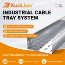 KUALIAN Heavy Duty Perforated Cable Tray, Anti-rust Galvanized Steel Cable Tray