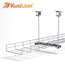 KUALIAN Heavy Duty Galvanized Wire Mesh Cable Tray Breathable Cable Support Tray for Industrial Communication Projects