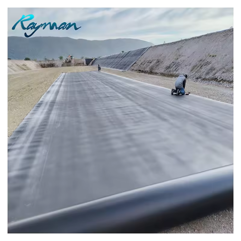 LDPE Pond Liner 0.5mm 0.75mm 1.0mm 1.5mm HDPE Geomembrane Price for Pond Dam Water Harvesting Structure HDPE Geomembrane