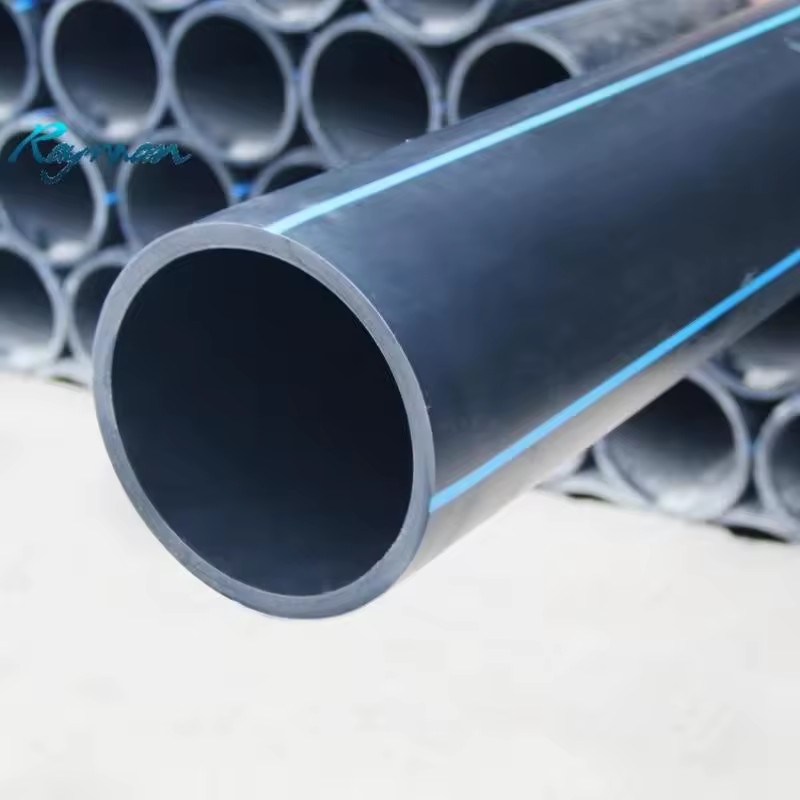 Durable Black HDPE PE Pipes Large Anti-Corrosion Smooth Inner Flexible Seamless High Pressure Model PE100/PE80