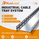 KUALIAN Hot Dip Galvanized Solid Bottom Cable Tray Trough Type Cable Tray for Building Electrical Wiring Project