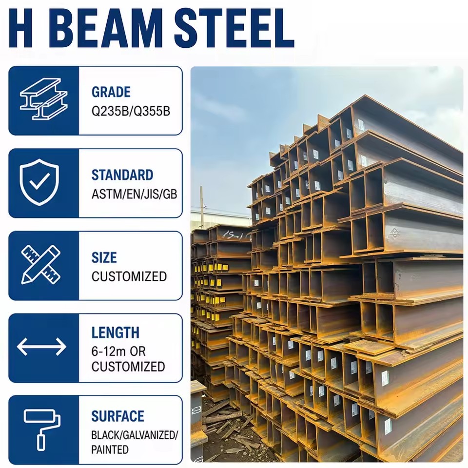 Manufacturer 4340 H Beam Connecting Rod Galvanized H Beam Steel Fence Posts H-beam