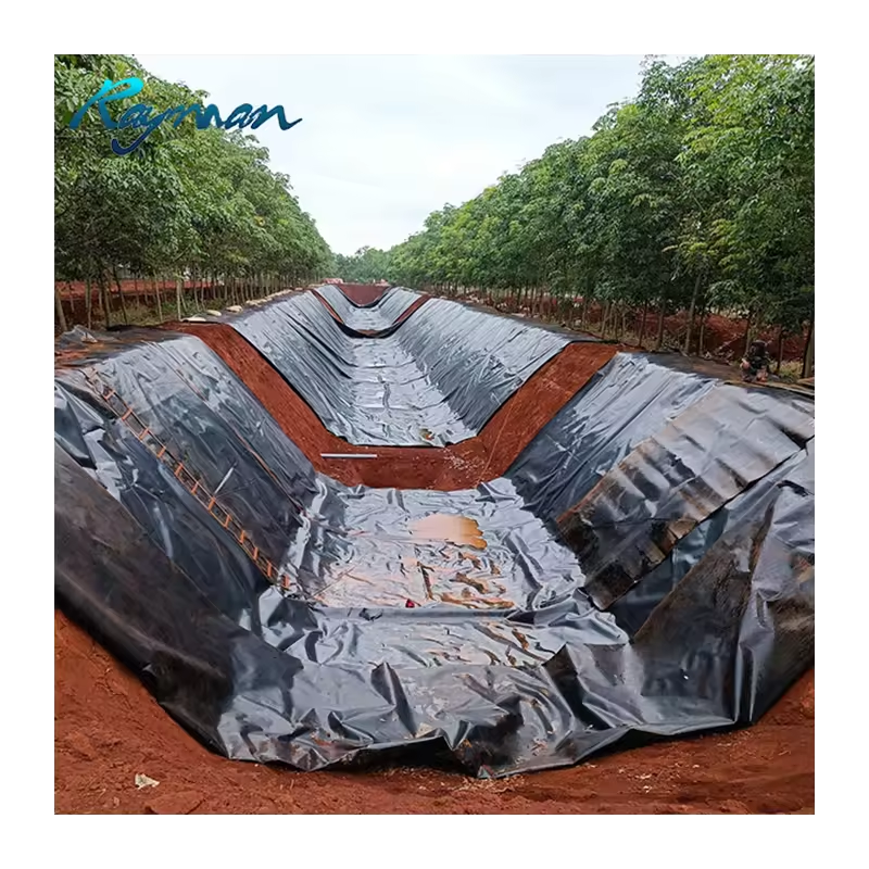 HDPE Pond Liner 0.5mm HDPE Geomembrane 1.0mm 1.5mm for Fish Farming and Dam HDPE Geomembrane