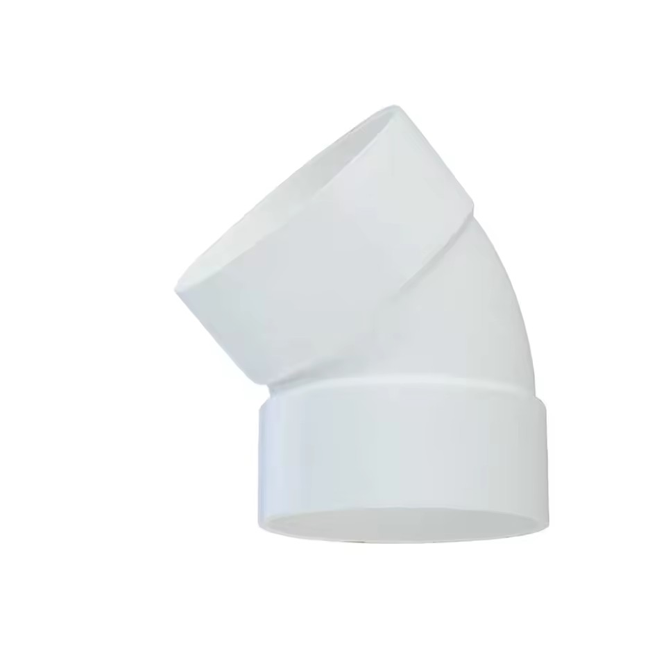 Wholesale UPVC DWV Fittings Factory Best Price ASTM D2665 Compliant Elbow 90DEG and 45DEG