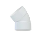 Wholesale UPVC DWV Fittings Factory Best Price ASTM D2665 Compliant Elbow 90DEG and 45DEG