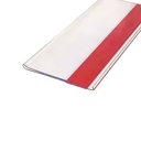 Universal PVC & PP Price Strip Barcode Label Holder with Adhesive for Glass Shelves in Supermarkets & Supermarket Racks
