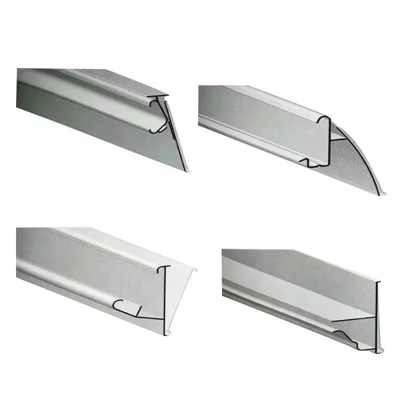 Customized Supermarket PVC Data Strip Shelf Talker Extruded Plastic Tag Label Holder with Cutting Service
