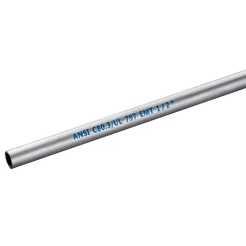 Hot Rolled Q195 Easy Bend Round 1.07 -2.11 mm Wire Pulling Welded Steel Pipe UL797 EMT Conduit Pipe