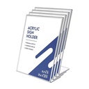 Clear Acrylic Sign Holder Stand Wholesale L-Shaped Plastic Sign Holder for Table Top Custom Cutting Available