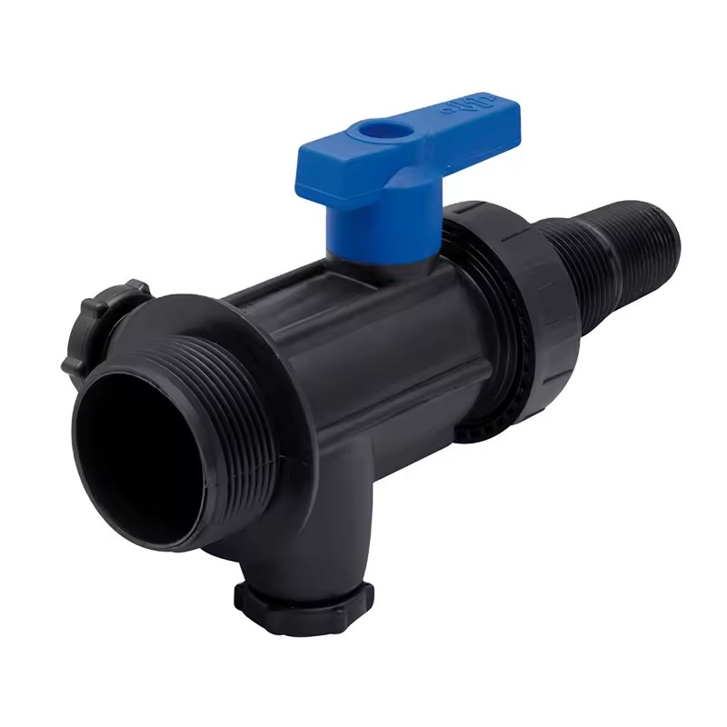 The Factory Wholesale Price Mini pp External Thread Male Socketadjustable Multi Joint Plastic Ball Valve