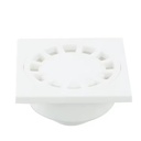 PVC Bathroom Floor Drain Cover Grate White 50mm 75mm 110mm Custom Size Anti-Clog for Shower SAM