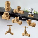 SAM- Brass Push Fit Fittings 15mm-28mm CxC Coupling Elbow Tee for Copper Pipe Plumbing System CE Certified