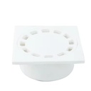 SAM- PVC Floor Drain 50mm 75mm 110mm Square Grate for Swimming Pool Bathroom Shower Room Anti-Odor SAM