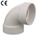 CE Premium Pvc Fittings 90 Degree Elbow ISO 9001 for Plumbing Durable Leak Proof High Performance Astm D2665 DWV Bend