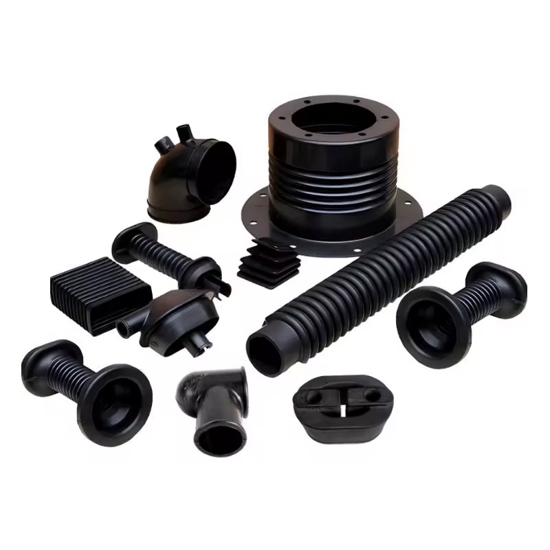 Factory Customized Flexible NBR EPDM Silicone Gasket Dust Cover Bellows Auto Shock Absorbing Dust Cover Boot Rubber Seal Sleeve